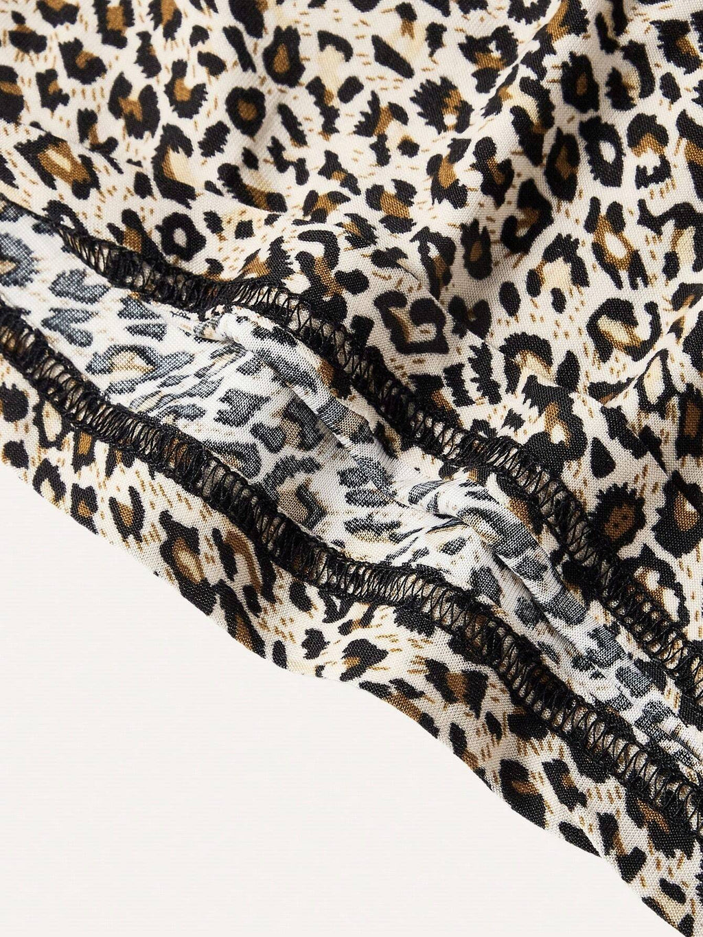 SHEIN Ezwear Leopard Print Cropped Casual Fitted Tank Top for Women, Suitable for Summer