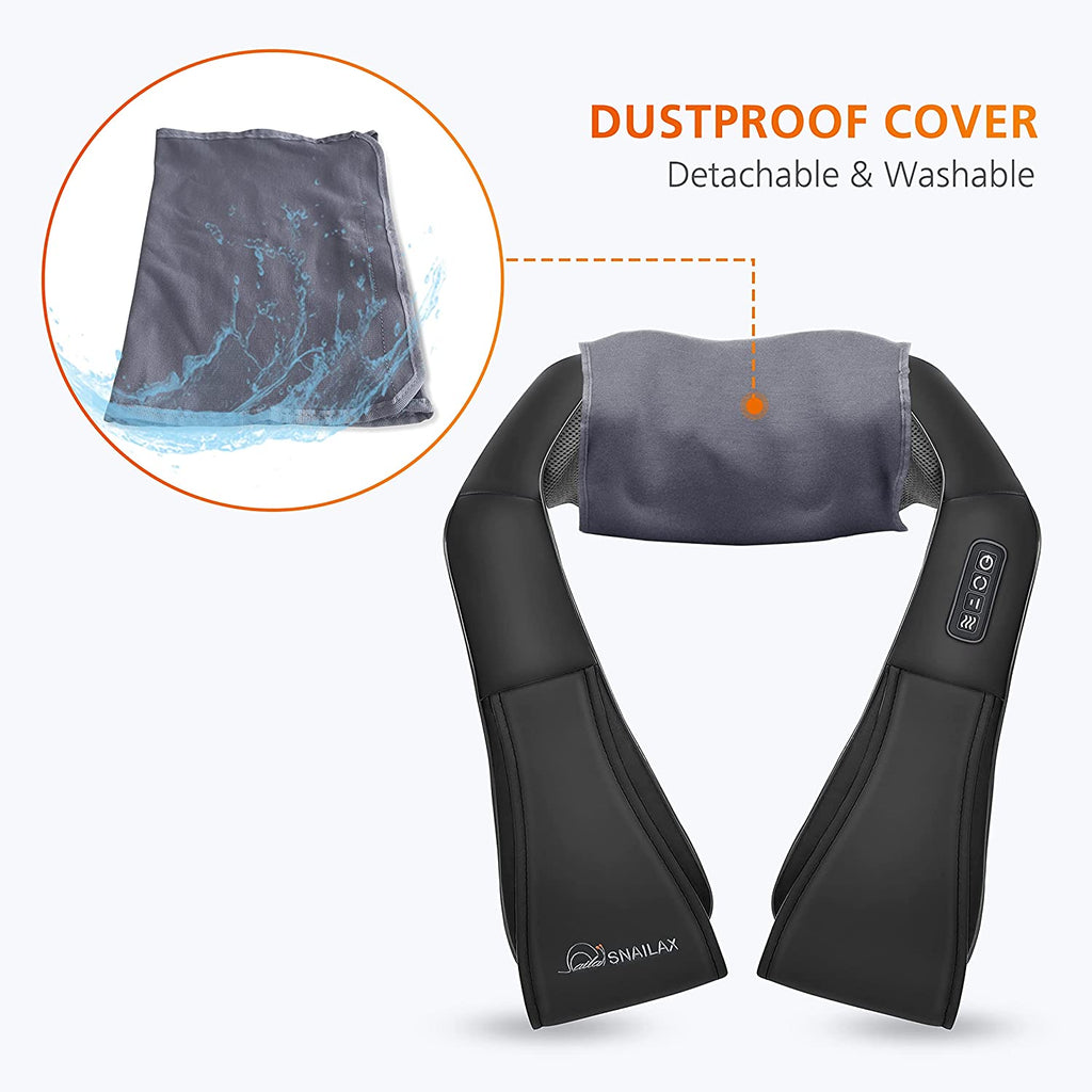Shiatsu Neck and Shoulder Massager - Back Massager with Heat, Deep Kneading Electric Massage Pillow for Neck, Back, Shoulder,Foot,Body
