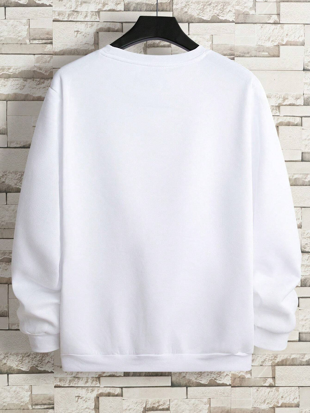Manfinity Dauomo Men Letter Graphic Thermal Lined Sweatshirt , Fall Winter